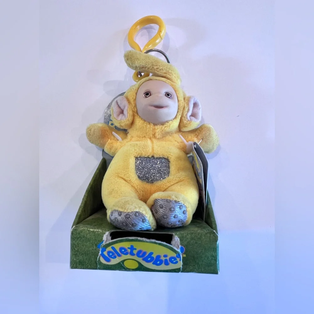 Laa-Laa Yellow Teletubbies Vintage Clip on in original packaging & tags